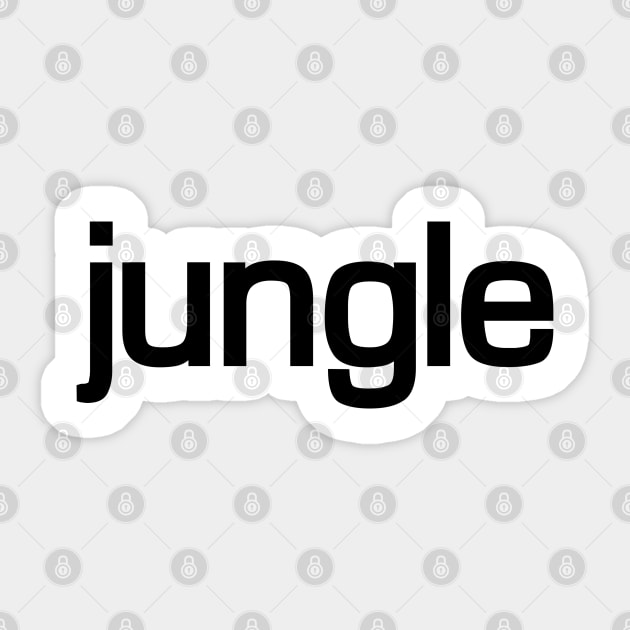 Jungle Black Sticker by Expandable Studios